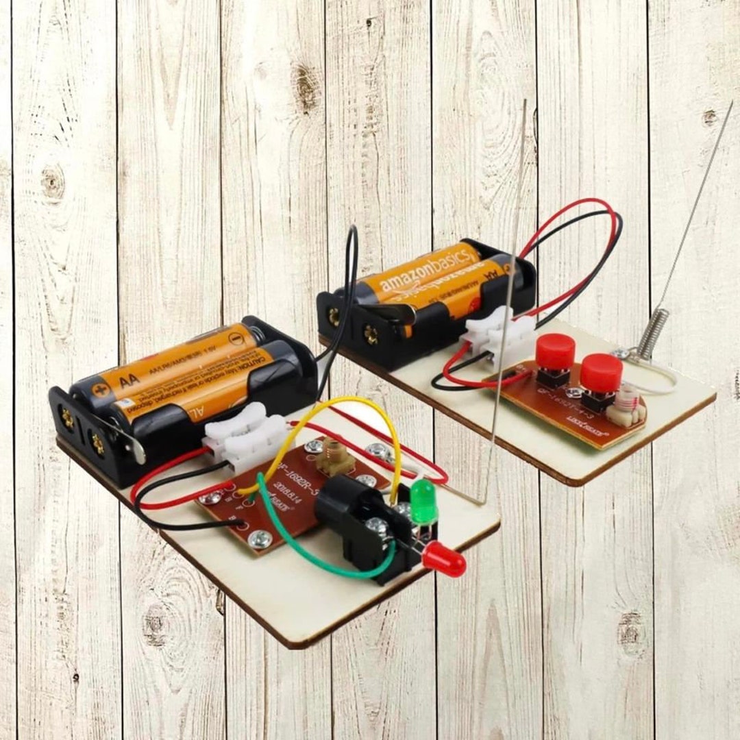 DIY Morse Code Wireless Transmitter and Receiver With Optional Badge - Etsy