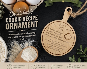 Original Girl Scout Cookie Recipe from 1917 Ornament