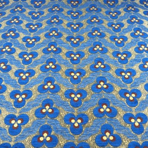 Upholstery Fabric, Turkish Fabric, Turkish Nayv Blue Tiger Eyes Pattern Fabric, Chenille Fabric By the Meter, Jacquard Fabric By the Yards