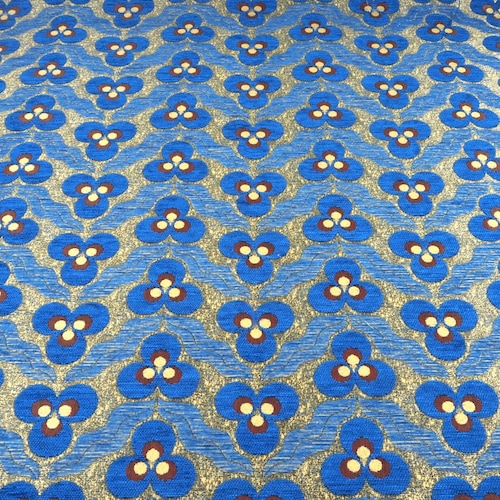 Tecido para estofamento, tecido turco, tecido turco com estampa de olhos de tigre azul Nayv, tecido chenille por metro, tecido jacquard por jarda