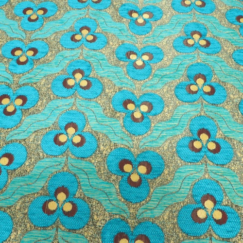 Upholstery Fabric Turkish Fabric by the Yards Turquoise Blue - Etsy