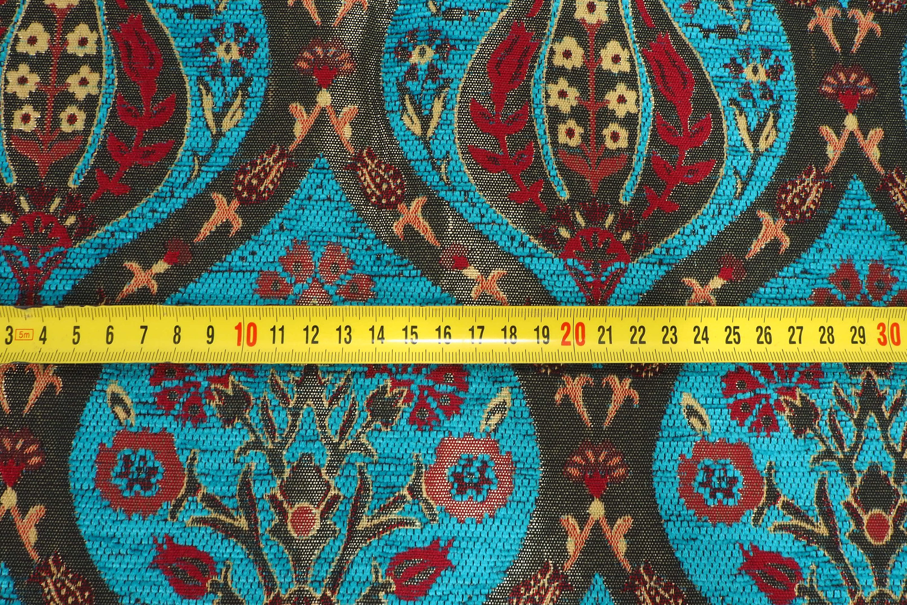 Upholstery Fabric Turkish Fabric by the Yards Turquoise Blue Etsy
