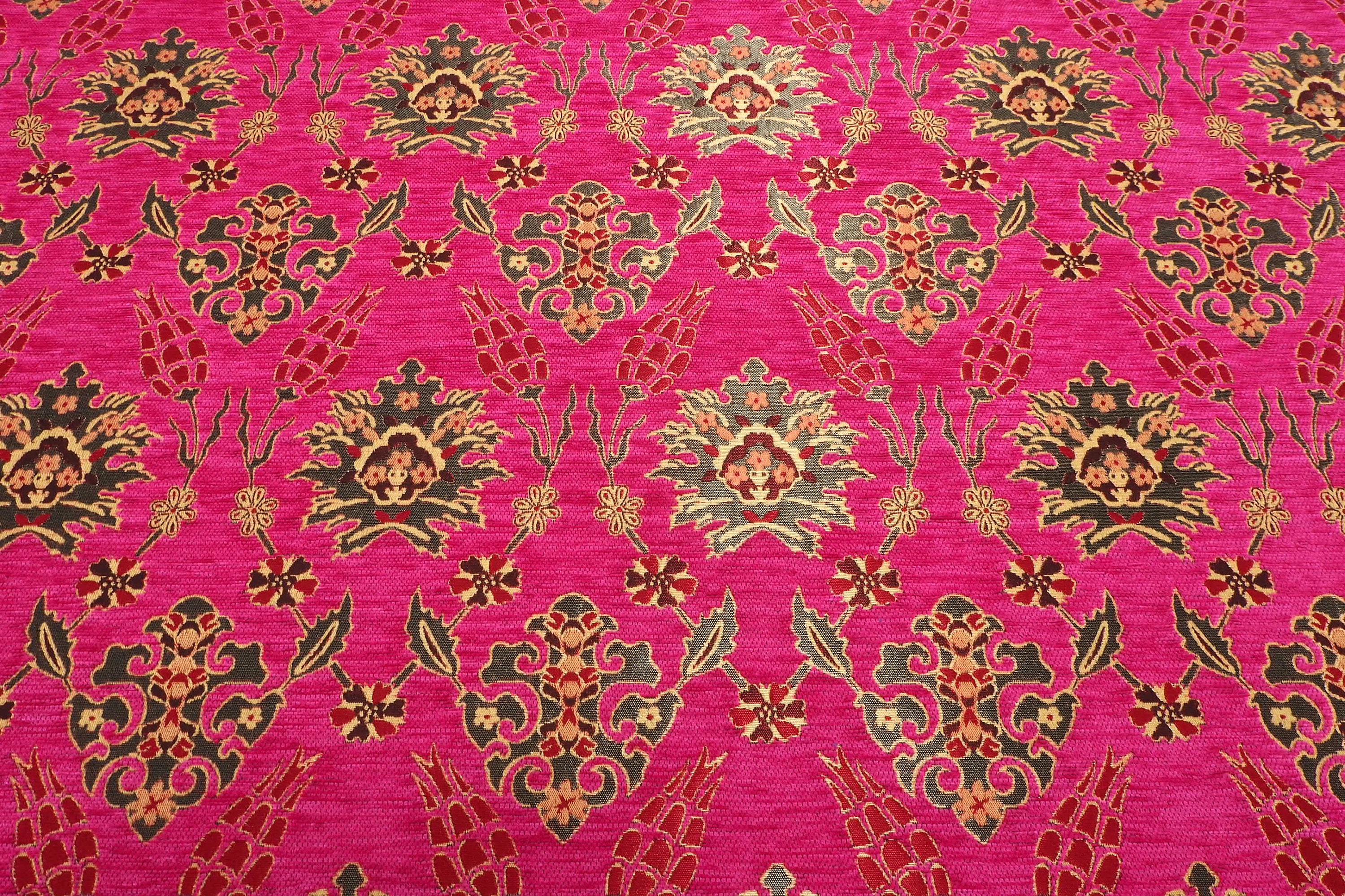 L01 Woven Jacquard Fabric Pink – FabricViva