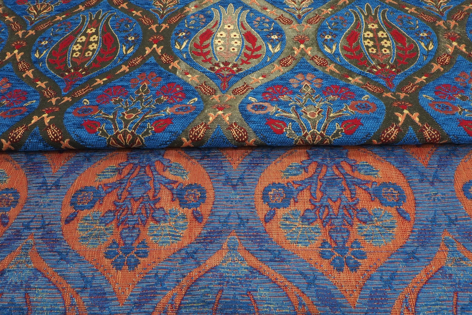 Upholstery Fabric Turkish Fabric by the Yards Turkish Navy Etsy