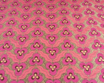 Upholstery Fabric, Turkish Fabric By the Yards, Turkish Pink Tiger Eyes Pattern Fabric, Chenille Fabric, Bohemian Fabric, Jacquard Fabric