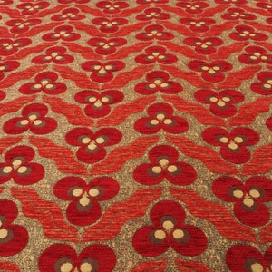 Upholstery Fabric, Turkish Fabric By the Yards, Turkish Red Tiger Eyes Pattern Fabric, Chenille Fabric, Bohemian Fabric, Jacquard Fabric