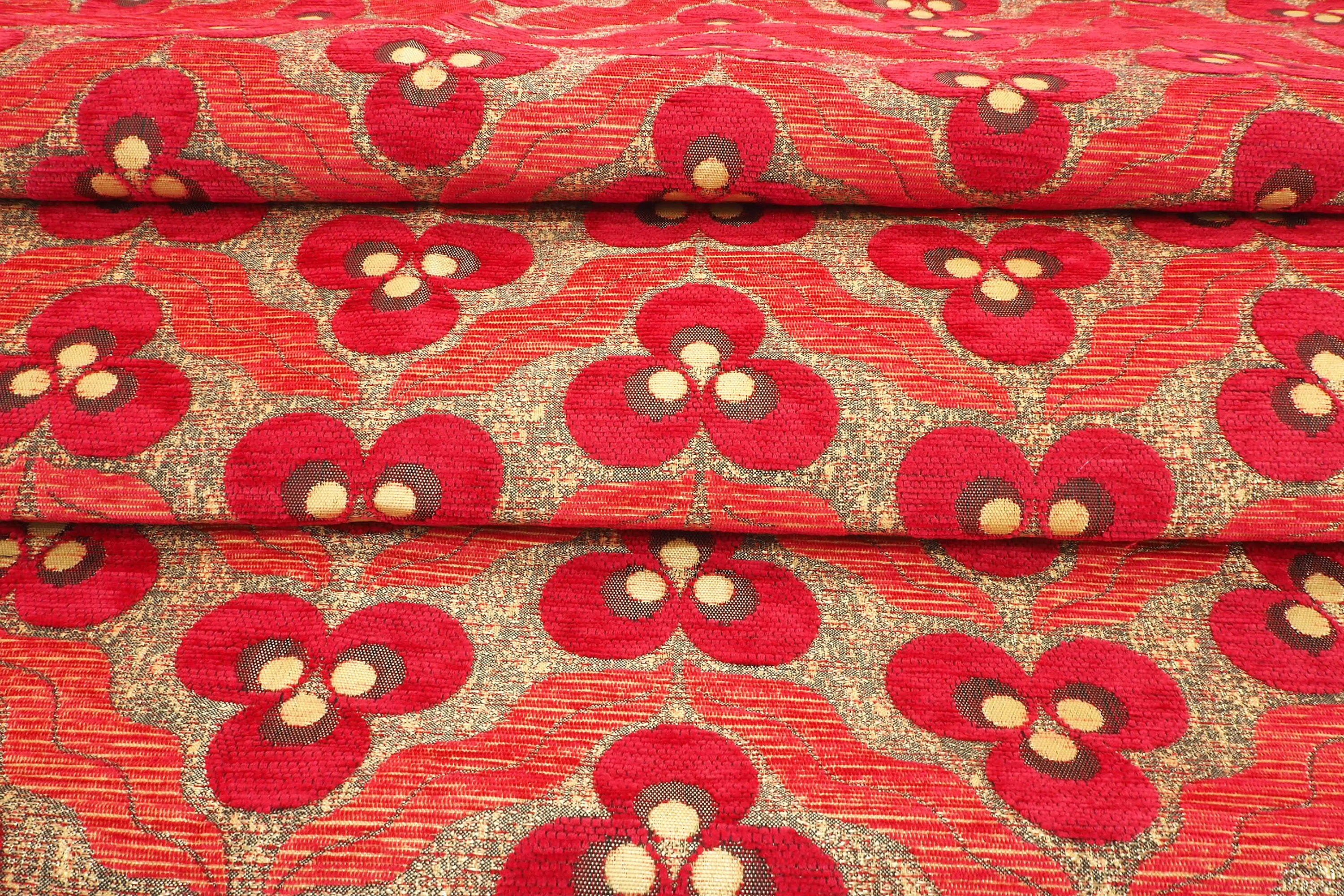 Upholstery Fabric Turkish Fabric by the Yards Turkish Red Etsy