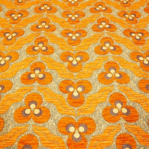 Upholstery Fabric, Turkish Fabric By the Yards, Turkish Orange Tiger Eyes Pattern Fabric, Chenille Fabric, Bohemian Fabric, Jacquard Fabric