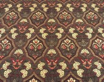 Upholstery Fabric,Turkish  Moss Green Carnation Pattern Fabric,Chenille Fabric, Bohemian Fabric, Jacquard Fabric,By the Yards,By the Meter