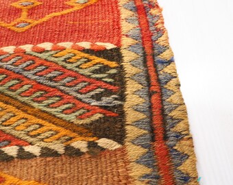 Turkish Kilim Rug, 4'31x3'10, Kilim Carpet Rug, ID HK-012