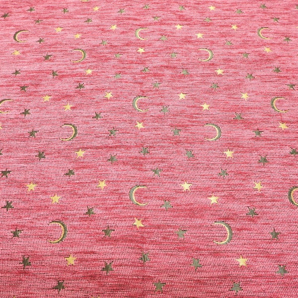 Upholstery Fabric,Turkish Fabric,PALE PINK Arabian Night Pattern Fabric,Chenille Fabric,Bohemian Jacquard Fabric,By the Yards,By the Meter