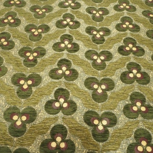 Tissu d'ameublement, tissu turc au mètre, tissu à motif yeux de tigre vert mousse de Turquie, tissu chenille, tissu bohème, tissu Jacquard