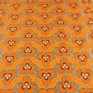 Upholstery Fabric, Turkish Fabric By the Yards, Turkish Orange Tiger Eyes Pattern Fabric, Chenille Fabric, Bohemian Fabric, Jacquard Fabric