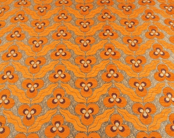 Upholstery Fabric, Turkish Fabric By the Yards, Turkish Orange Tiger Eyes Pattern Fabric, Chenille Fabric, Bohemian Fabric, Jacquard Fabric