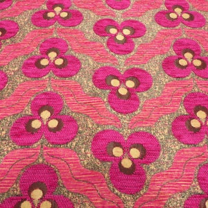 Upholstery Fabric, Turkish Fabric By the Yards, Turkish Pink Tiger Eyes Pattern Fabric, Chenille Fabric, Bohemian Fabric, Jacquard Fabric