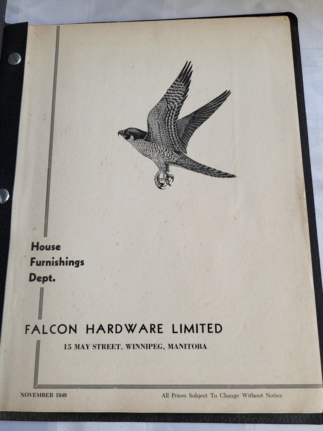 1949 Falcon Hardware Store Advertising Catalog Winnipeg Manitoba Canada