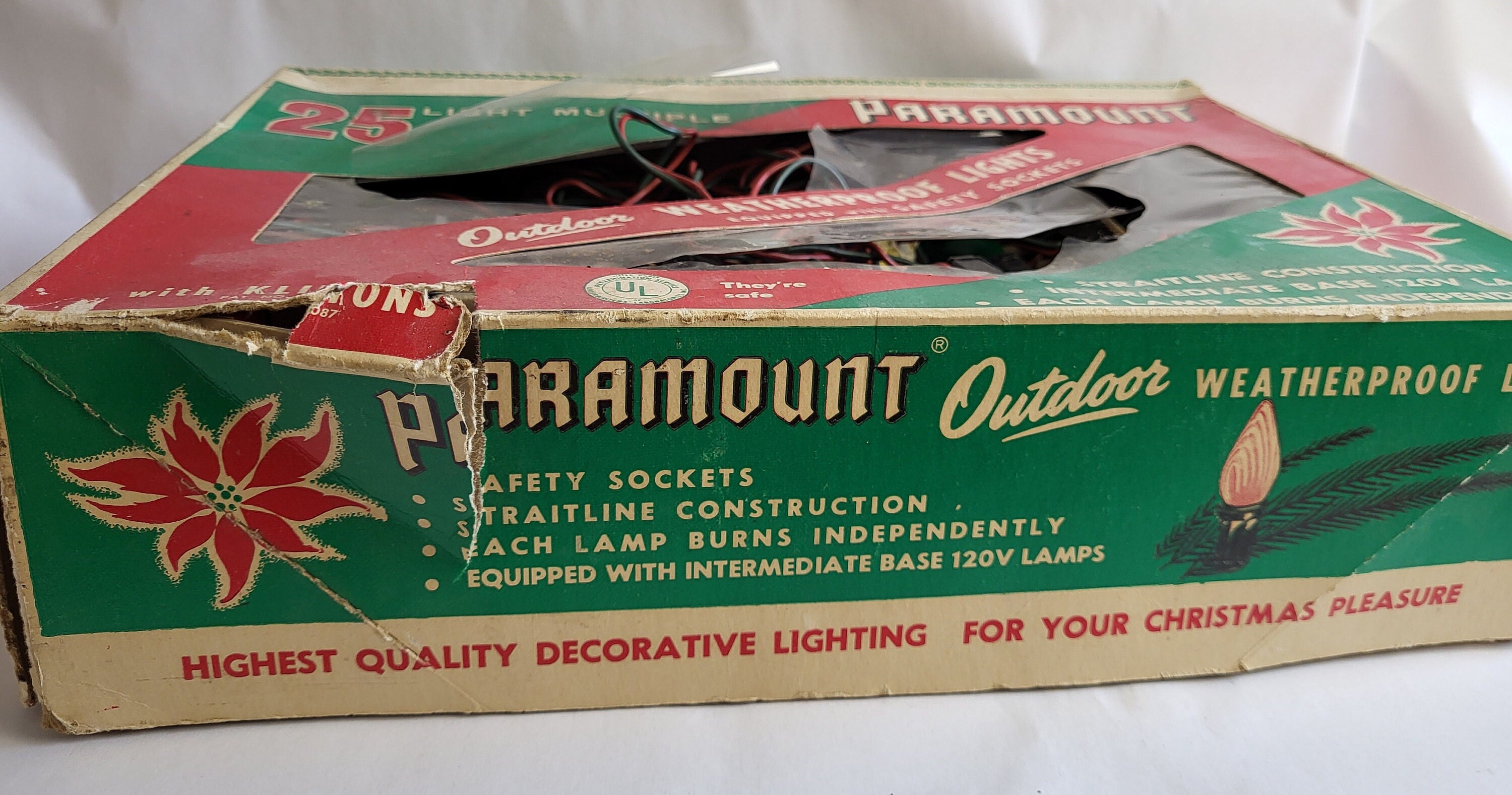 Paramount Christmas Lights Hanging XMAS Home Decor Antique Decoration