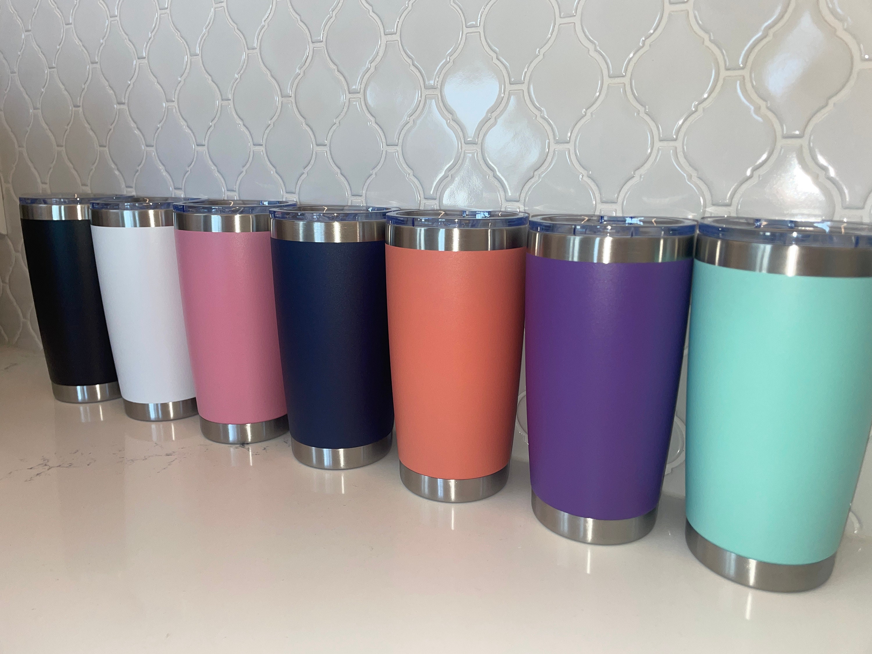 YETI Dupes Laser Engraved Personalized 20 Oz Variety of Colours