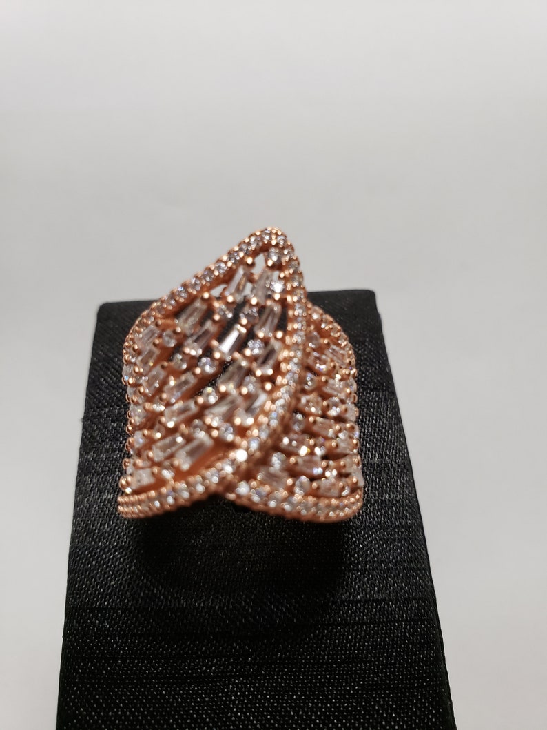 Ring Plated Rose Gold Plated White Gold Angel Wings