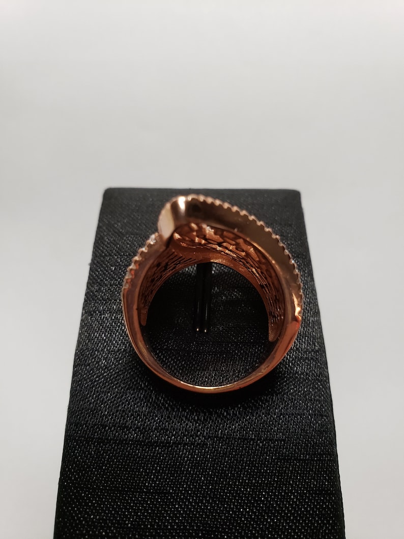 Ring Plated Rose Gold Plated White Gold Angel Wings