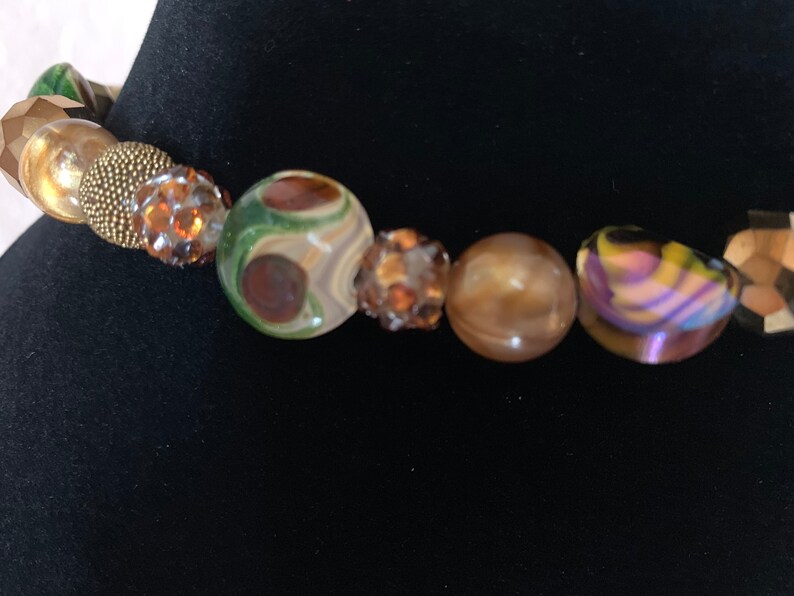 San Diego Peacock necklace and earrings