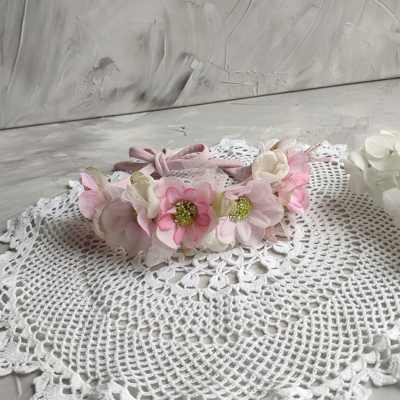 Floral crown newborn Newborn headband Baby Flower Crown