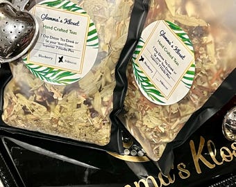 Detox Tea Herbs Blueberry, Hibiscus | Loose Mixed Herbal with burning pit Lavender Wild Dagga | Yoni Pan and Herbs
