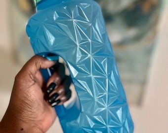 Blue Geo Design Water Bottle  | 60.87oz