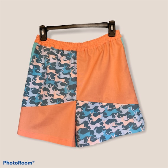 Bunny Camo Jams Shorts 1980s Jams Style Small Etsy