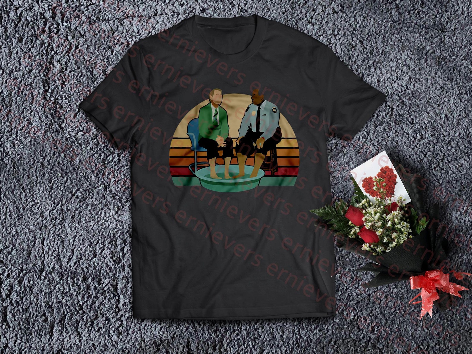 mr rogers and officer clemmons t shirt