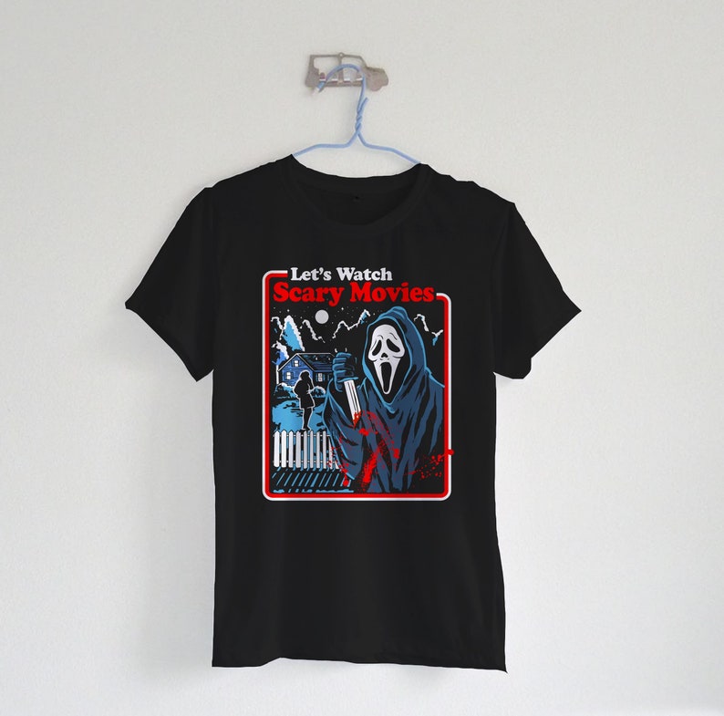 let's watch scary movies ghostface shirt