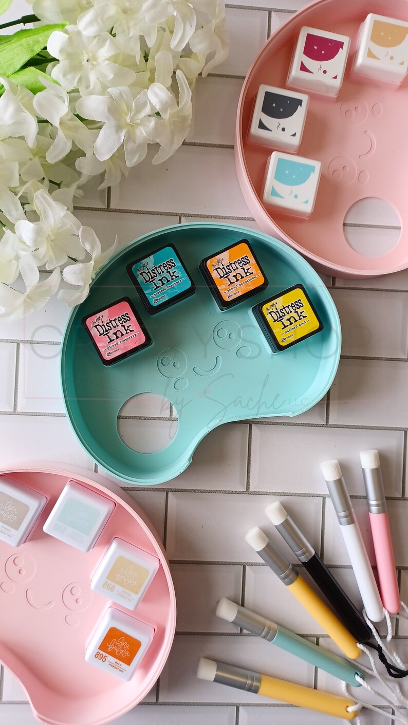 Stackable Ink Pad Storage Distress Mini Ink Pad Holder: Stackable Color Palette, Holds 4 - Etsy