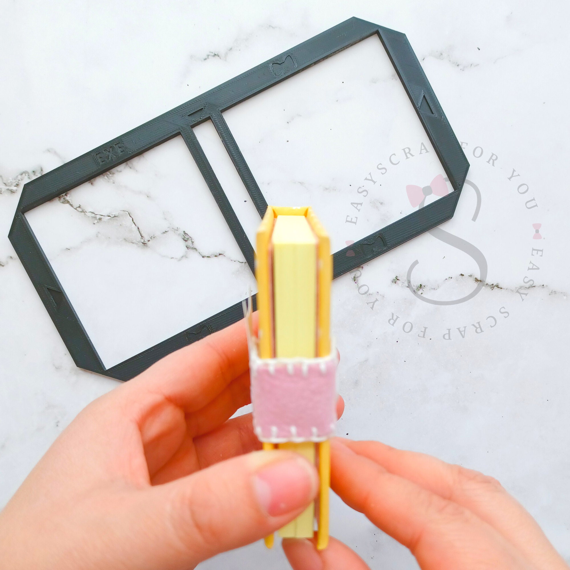 3x3 Sticky Notes Bookbinding Template - Portable Notebook Guide - Etsy