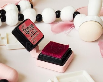 Distress Mini Ink Pad Single Stand with non-slip support, Compact Organizer for Distress Ink and Lid Space-Saving Craft Accesory