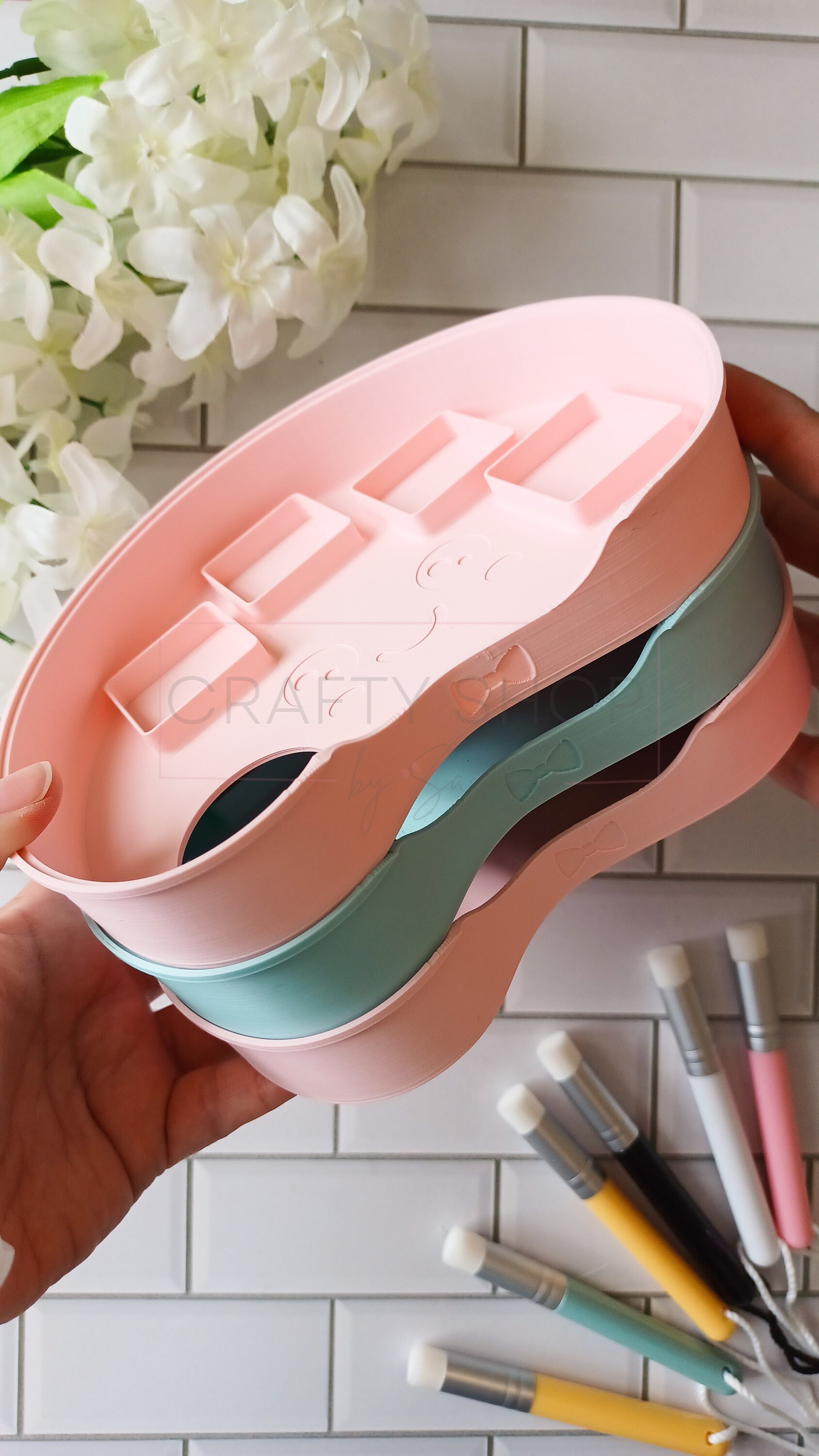 Stackable Ink Pad Storage Distress Mini Ink Pad Holder: Stackable Color Palette, Holds 4 - Etsy