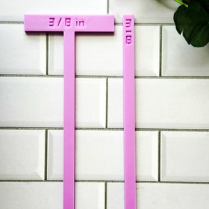Strumenti di rilegatura distanziatore a T corto e righelli dritti per spaziatura di rilegatura di libri per album, quaderni e rilegatura di libri e scrapbooking