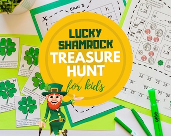 St. Patrick's Day-schattenjacht | Shamrock Escape Game (afdrukbaar)