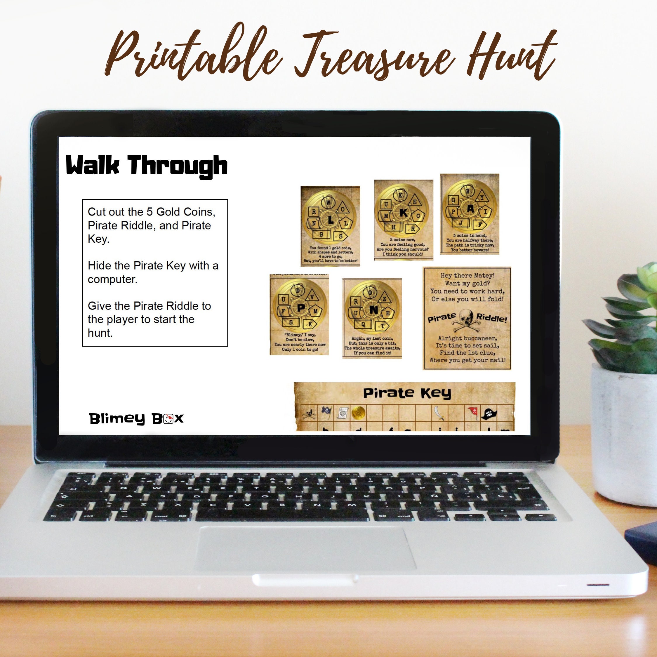 Pirate Treasure Hunt for kids: printable treasure hunt ages 5-10 – Blimey  Box