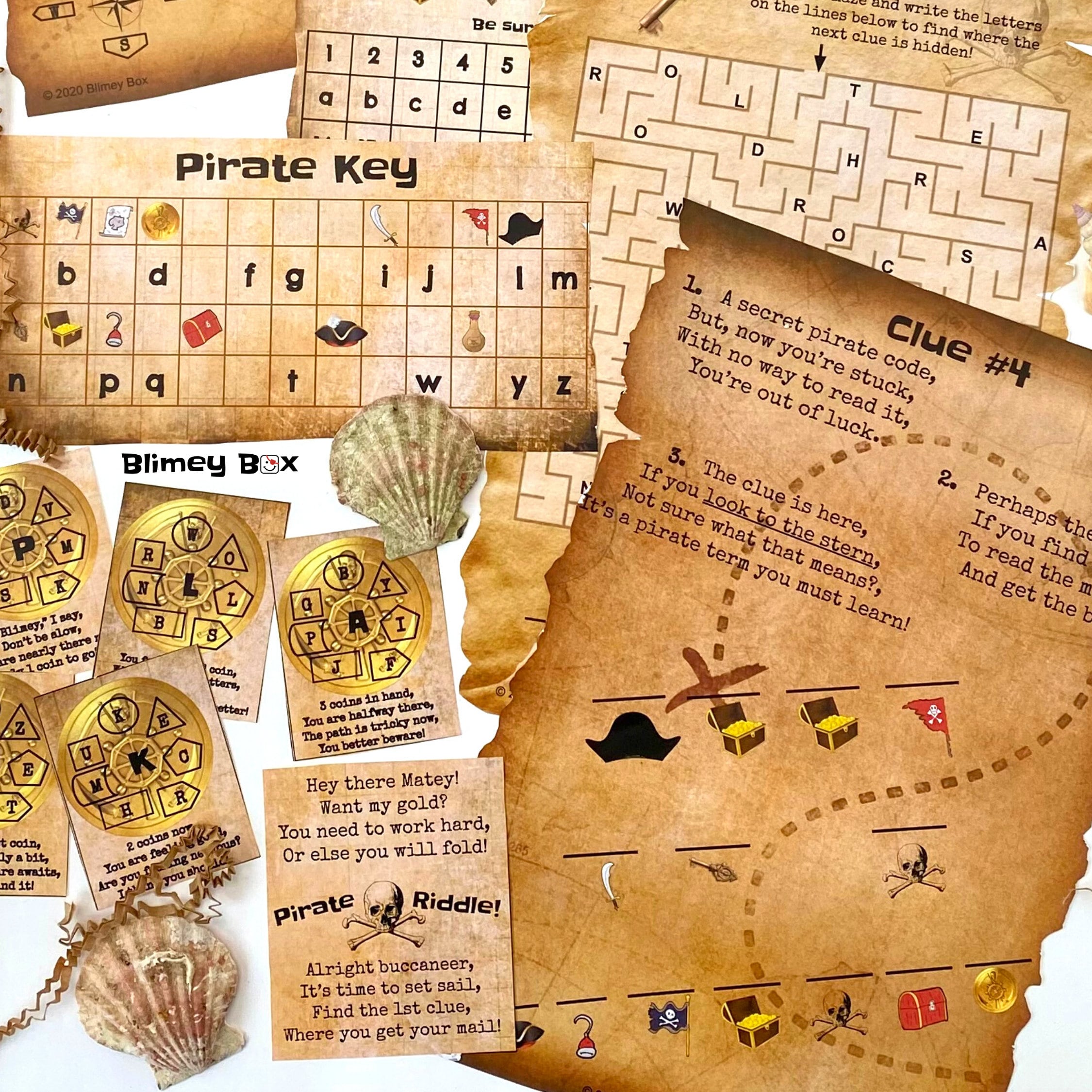 Pirate Treasure Hunt Escape Game for Kids Printable - Etsy