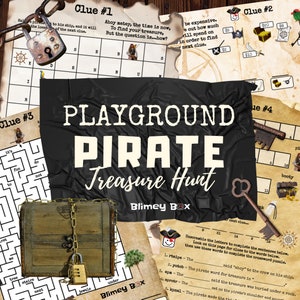 Búsqueda del tesoro pirata para el patio de recreo / Búsqueda del tesoro al aire libre imprimible / De 6 a 10 años