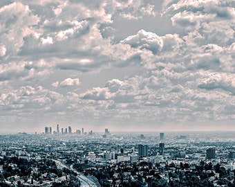Descarga instantánea de fotos panorámicas de Los Ángeles, foto individual para imprimir, decoración del hogar, archivo grande para impresión grande