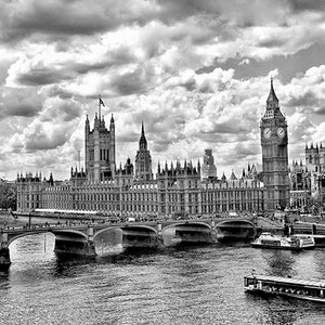 London skyline photo instant download, single panoramic photo for printing, home decor, fine art, large print