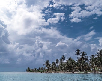 Descarga instantánea de fotos de la isla de Panamá, impresión de decoración del hogar del paisaje de la playa, fotografía original