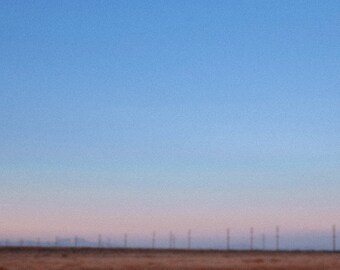 Descarga instantánea de fotos al atardecer del desierto, borrosa, foto abstracta para imprimir, decoración del hogar, fotografía original