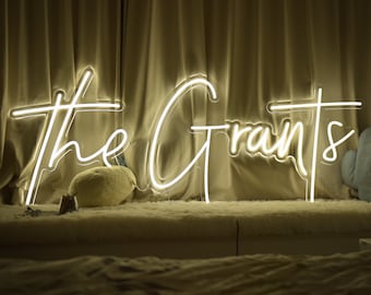 Custom wedding neon sign, Wedding wall decor, Couple names neon sign, Personalized wedding gifts, Home decor