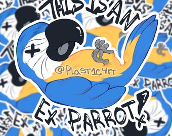 Parrot Sketch || Sticker