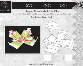 Download Explosion Box Card Etsy