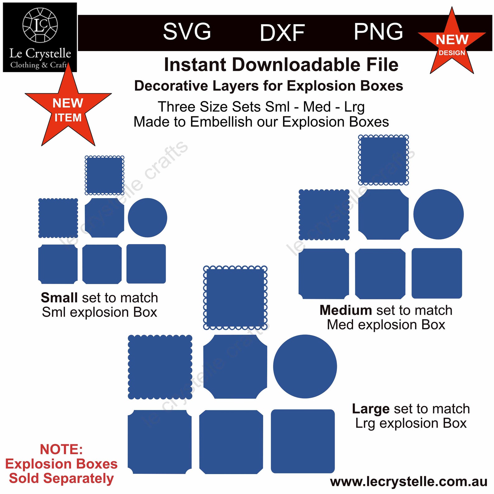 Explosion Box Layers/svg Cut File/exploding Box Layers/ Etsy