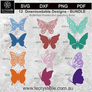 Fichier de coupe SVG Butterfly BUNDLE/butterfly template/svg butterfly/butterfly layered svg/butterfly pour cricut et silhouette -BUNDLE