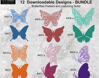 Fichier de coupe SVG Butterfly BUNDLE/butterfly template/svg butterfly/butterfly layered svg/butterfly pour cricut et silhouette -BUNDLE